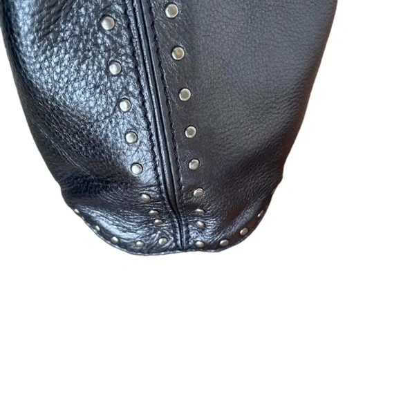 MICHAEL KORS METALLIC LEATHER STUDDED BAG - Picture 5 of 14